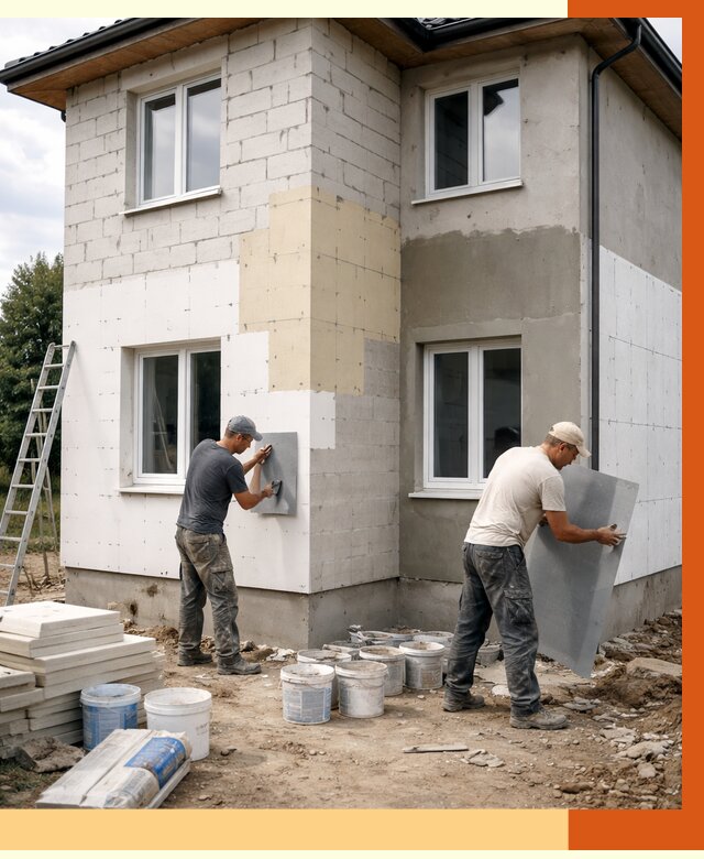 Утепление дома из газобетона в Волгограде от 4364 руб./м² — заказать у ТепломастерВлг